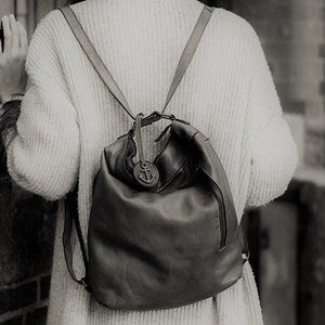 NEW! HARBOUR 2ND Leather CONVERTIBLE Backpack Bag